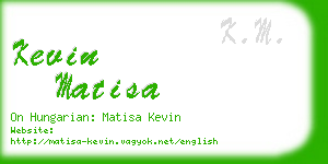 kevin matisa business card